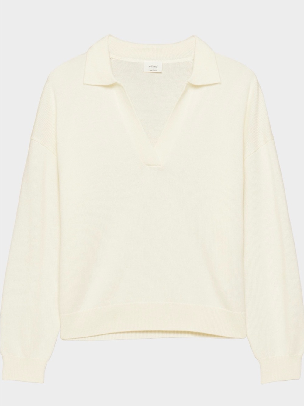 Wilfred Clara Merino Wool Polo Sweater